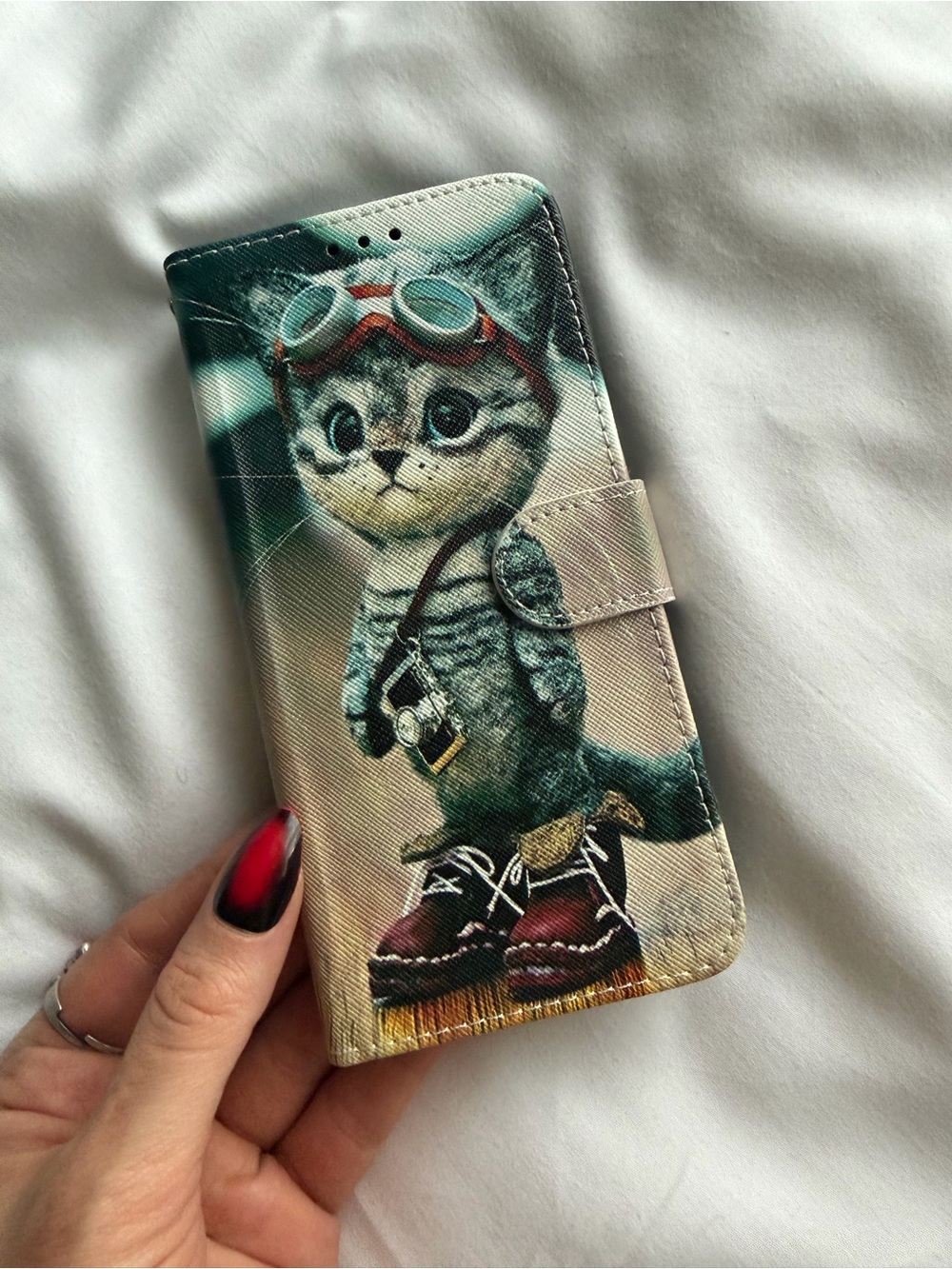 Cute Cat Wallet Phone Case – Samsung Galaxy A53 5G / A54 5G 🐱